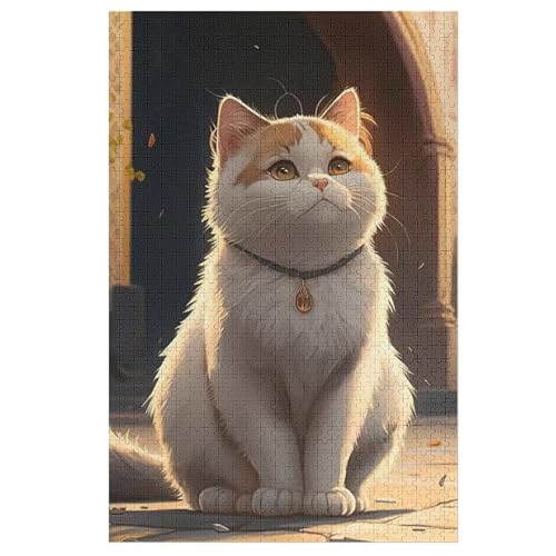 Puzzles Für Erwachsene, 1000 Teile, Katze, Kreative Holzpuzzles, Praktisches Spiel, Familiendekoration 78×53cm Puzzles Für Erwachsene, 1000 Teile, Katze, Kreative Holzpuzzles, Praktisches Spiel, Familiendekoration 78×53cm von LLXXHH