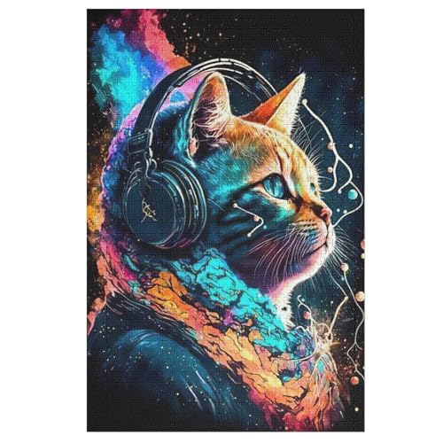 Puzzles Für Erwachsene, 1000 Teile, Katze, Kreative Holzpuzzles, Praktisches Spiel, Familiendekoration 78×53cm Puzzles Für Erwachsene, 1000 Teile, Katze, Kreative Holzpuzzles, Praktisches Spiel, Familiendekoration 78×53cm von LLXXHH
