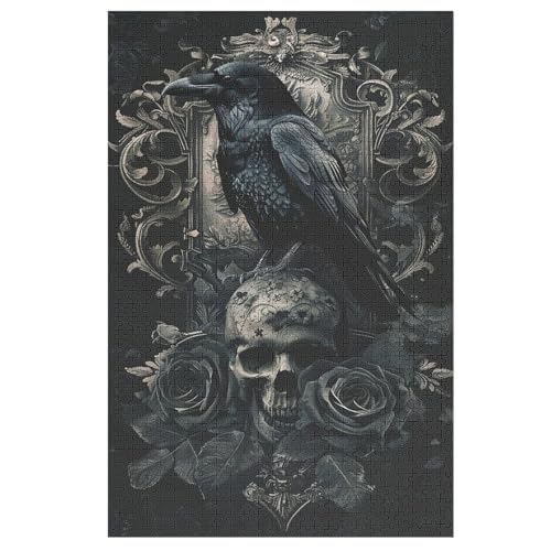 Puzzles Für Erwachsene, 1000 Teile, Krähe, Kreative Holzpuzzles, Praktisches Spiel, Familiendekoration 78×53cm Puzzles Für Erwachsene, 1000 Teile, Krähe, Kreative Holzpuzzles, Praktisches Spiel, Familiendekoration 78×53cm von LLXXHH