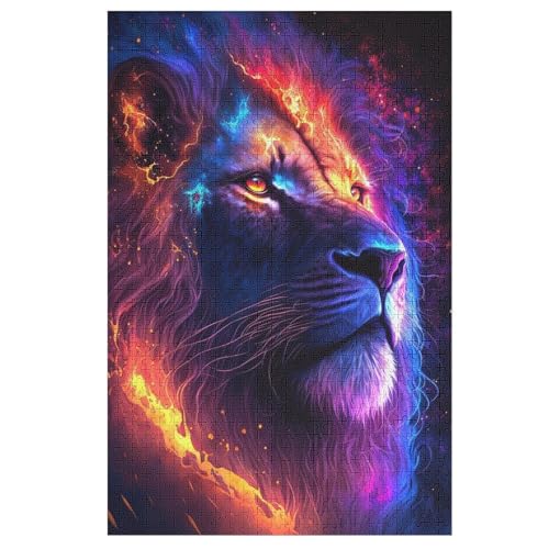 Puzzles Für Erwachsene, 1000 Teile, Löwe, Kreative Holzpuzzles, Praktisches Spiel, Familiendekoration 78×53cm Puzzles Für Erwachsene, 1000 Teile, Löwe, Kreative Holzpuzzles, Praktisches Spiel, Familiendekoration 78×53cm von LLXXHH