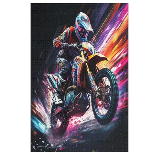 Puzzles Für Erwachsene, 1000 Teile, Motorrad, Kreative Holzpuzzles, Praktisches Spiel, Familiendekoration 78×53cm Puzzles Für Erwachsene, 1000 Teile, Motorrad, Kreative Holzpuzzles, Praktisches Spiel, Familiendekoration 78×53cm von LLXXHH