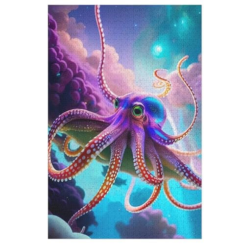 Puzzles Für Erwachsene, 1000 Teile, Oktopus, Kreative Holzpuzzles, Praktisches Spiel, Familiendekoration 78×53cm Puzzles Für Erwachsene, 1000 Teile, Oktopus, Kreative Holzpuzzles, Praktisches Spiel, Familiendekoration 78×53cm von LLXXHH