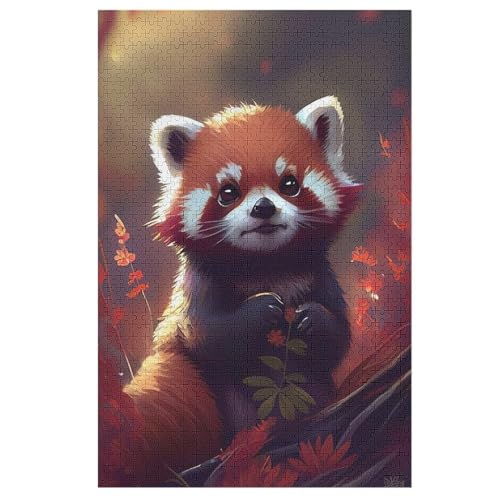 Puzzles Für Erwachsene, 1000 Teile, Waschbär, Kreative Holzpuzzles, Praktisches Spiel, Familiendekoration 78×53cm Puzzles Für Erwachsene, 1000 Teile, Waschbär, Kreative Holzpuzzles, Praktisches Spiel, Familiendekoration 78×53cm von LLXXHH