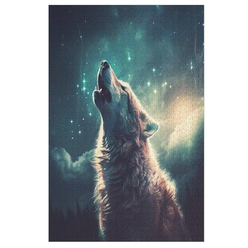 Puzzles Für Erwachsene, 1000 Teile, Wolf, Kreative Holzpuzzles, Praktisches Spiel, Familiendekoration 78×53cm Puzzles Für Erwachsene, 1000 Teile, Wolf, Kreative Holzpuzzles, Praktisches Spiel, Familiendekoration 78×53cm von LLXXHH
