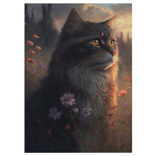 Puzzles Für Erwachsene, 300 Teile, Katze, Kreative Holzpuzzles, Praktisches Spiel, Familiendekoration 42×30cm Puzzles Für Erwachsene, 300 Teile, Katze, Kreative Holzpuzzles, Praktisches Spiel, Familiendekoration 42×30cm von LLXXHH