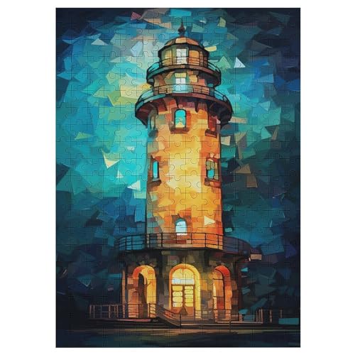 Puzzles Für Erwachsene, 300 Teile, Leuchtturm, Kreative Holzpuzzles, Praktisches Spiel, Familiendekoration 42×30cm Puzzles Für Erwachsene, 300 Teile, Leuchtturm, Kreative Holzpuzzles, Praktisches Spiel, Familiendekoration 42×30cm von LLXXHH