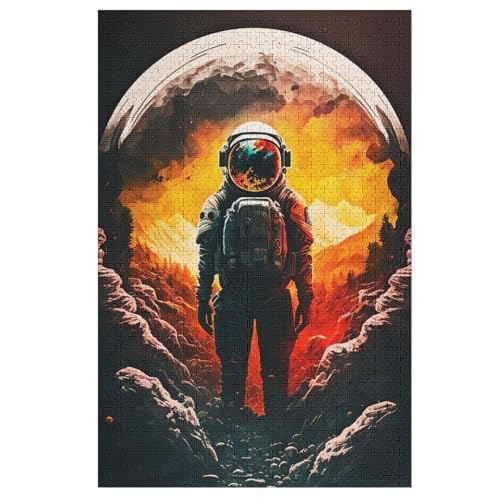 Puzzles Für Erwachsene, Astronaut Puzzle, 1000 Teile, Kreatives, Geistiges Spielzeug, Kinder, Montagespiele 78×53cm Puzzles Für Erwachsene, Astronaut Puzzle, 1000 Teile, Kreatives, Geistiges Spielzeug, Kinder, Montagespiele 78×53cm von LLXXHH