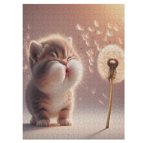 Puzzles Für Erwachsene, Cute Katze Puzzle, 500 Teile, Kreatives, Geistiges Spielzeug, Kinder, Montagespiele 55×41cm Puzzles Für Erwachsene, Cute Katze Puzzle, 500 Teile, Kreatives, Geistiges Spielzeug, Kinder, Montagespiele 55×41cm von LLXXHH