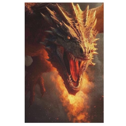 Puzzles Für Erwachsene, Drache Puzzle, 1000 Teile, Kreatives, Geistiges Spielzeug, Kinder, Montagespiele 78×53cm Puzzles Für Erwachsene, Drache Puzzle, 1000 Teile, Kreatives, Geistiges Spielzeug, Kinder, Montagespiele 78×53cm von LLXXHH