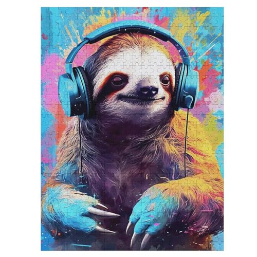 Puzzles Für Erwachsene, Faultier Puzzle, 500 Teile, Kreatives, Geistiges Spielzeug, Kinder, Montagespiele 55×41cm Puzzles Für Erwachsene, Faultier Puzzle, 500 Teile, Kreatives, Geistiges Spielzeug, Kinder, Montagespiele 55×41cm von LLXXHH
