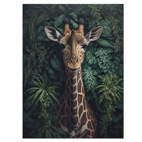 Puzzles Für Erwachsene, Giraffe Puzzle, 500 Teile, Kreatives, Geistiges Spielzeug, Kinder, Montagespiele 55×41cm Puzzles Für Erwachsene, Giraffe Puzzle, 500 Teile, Kreatives, Geistiges Spielzeug, Kinder, Montagespiele 55×41cm von LLXXHH