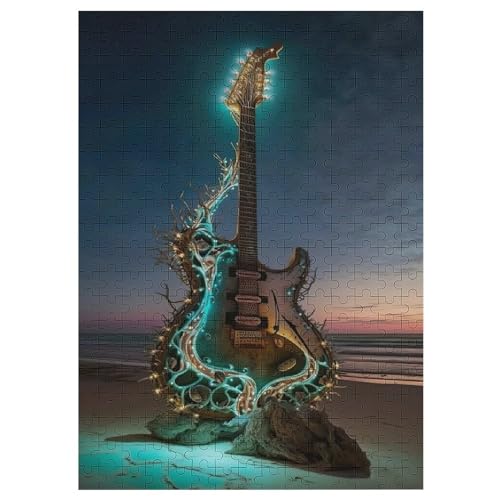 Puzzles Für Erwachsene, Gitarren Puzzle, 300 Teile, Kreatives, Geistiges Spielzeug, Kinder, Montagespiele 42×30cm Puzzles Für Erwachsene, Gitarren Puzzle, 300 Teile, Kreatives, Geistiges Spielzeug, Kinder, Montagespiele 42×30cm von LLXXHH