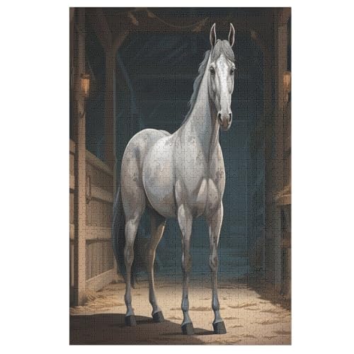 Puzzles Für Erwachsene, Horse Puzzle, 1000 Teile, Kreatives, Geistiges Spielzeug, Kinder, Montagespiele 78×53cm Puzzles Für Erwachsene, Horse Puzzle, 1000 Teile, Kreatives, Geistiges Spielzeug, Kinder, Montagespiele 78×53cm von LLXXHH