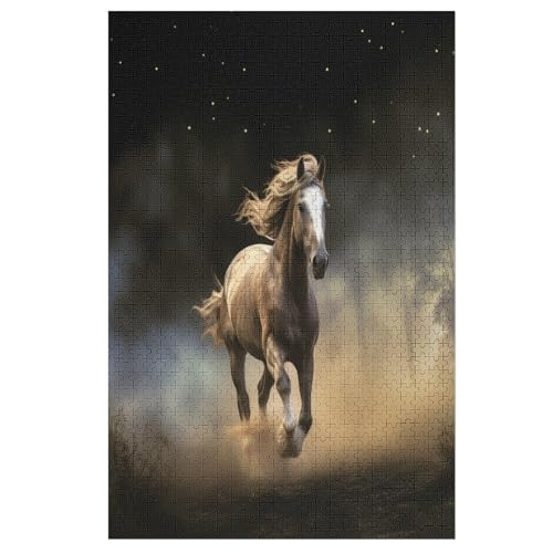 Puzzles Für Erwachsene, Horse Puzzle, 1000 Teile, Kreatives, Geistiges Spielzeug, Kinder, Montagespiele 78×53cm Puzzles Für Erwachsene, Horse Puzzle, 1000 Teile, Kreatives, Geistiges Spielzeug, Kinder, Montagespiele 78×53cm von LLXXHH