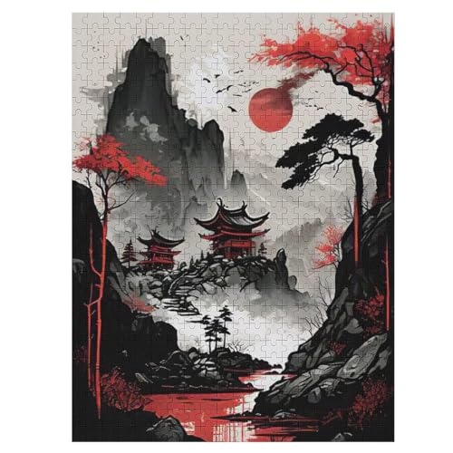 Puzzles Für Erwachsene, Japan Style Puzzle, 500 Teile, Kreatives, Geistiges Spielzeug, Kinder, Montagespiele 55×41cm Puzzles Für Erwachsene, Japan Style Puzzle, 500 Teile, Kreatives, Geistiges Spielzeug, Kinder, Montagespiele 55×41cm von LLXXHH
