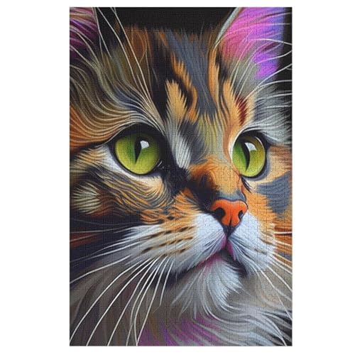 Puzzles Für Erwachsene, Katze Puzzle, 1000 Teile, Kreatives, Geistiges Spielzeug, Kinder, Montagespiele 78×53cm Puzzles Für Erwachsene, Katze Puzzle, 1000 Teile, Kreatives, Geistiges Spielzeug, Kinder, Montagespiele 78×53cm von LLXXHH