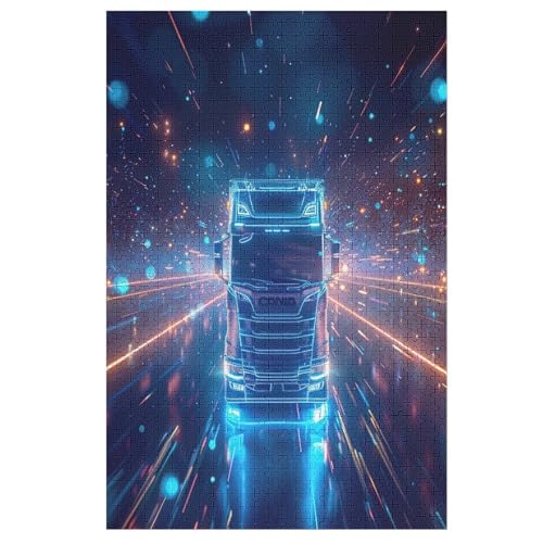 Puzzles Für Erwachsene, LKW Puzzle, 1000 Teile, Kreatives, Geistiges Spielzeug, Kinder, Montagespiele 78×53cm Puzzles Für Erwachsene, LKW Puzzle, 1000 Teile, Kreatives, Geistiges Spielzeug, Kinder, Montagespiele 78×53cm von LLXXHH