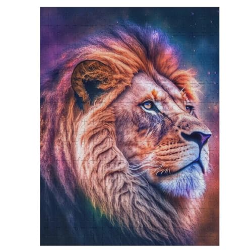Puzzles Für Erwachsene, Löwe Puzzle, 500 Teile, Kreatives, Geistiges Spielzeug, Kinder, Montagespiele 55×41cm Puzzles Für Erwachsene, Löwe Puzzle, 500 Teile, Kreatives, Geistiges Spielzeug, Kinder, Montagespiele 55×41cm von LLXXHH