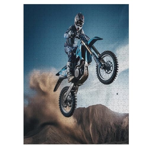 Puzzles Für Erwachsene, Motocross Puzzle, 500 Teile, Kreatives, Geistiges Spielzeug, Kinder, Montagespiele 55×41cm Puzzles Für Erwachsene, Motocross Puzzle, 500 Teile, Kreatives, Geistiges Spielzeug, Kinder, Montagespiele 55×41cm von LLXXHH