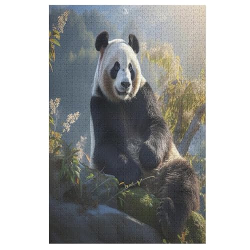 Puzzles Für Erwachsene, Panda Puzzle, 1000 Teile, Kreatives, Geistiges Spielzeug, Kinder, Montagespiele 78×53cm Puzzles Für Erwachsene, Panda Puzzle, 1000 Teile, Kreatives, Geistiges Spielzeug, Kinder, Montagespiele 78×53cm von LLXXHH