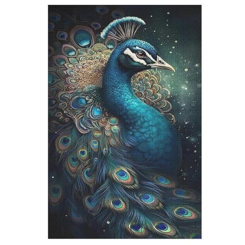 Puzzles Für Erwachsene, Pfau Puzzle, 1000 Teile, Kreatives, Geistiges Spielzeug, Kinder, Montagespiele 78×53cm Puzzles Für Erwachsene, Pfau Puzzle, 1000 Teile, Kreatives, Geistiges Spielzeug, Kinder, Montagespiele 78×53cm von LLXXHH