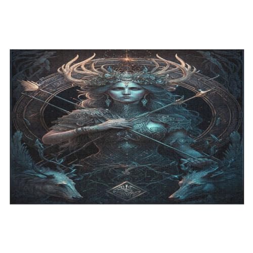 Puzzles Für Erwachsene, Schütze Puzzle, 1000 Teile, Kreatives, Geistiges Spielzeug, Kinder, Montagespiele （75×50cm） von LLXXHH