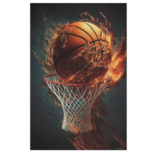 Puzzles Für Erwachsene Basketball,1000-teilige Puzzle Für Erwachsene Und Kinder Ab 12 Jahren, Holzpuzzles Für Die Heimdekoration, 78×53cm Puzzles Für Erwachsene Basketball,1000-teilige Puzzle Für Erwachsene Und Kinder Ab 12 Jahren, Holzpuzzles Für Die Heimdekoration, 78×53cm von LLXXHH