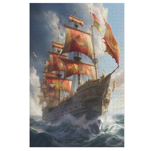 Puzzles Für Erwachsene Boot,1000-teilige Puzzle Für Kinder Ab 12 Jahren, Holzpuzzles Für Die Heimdekoration, 78×53cm Puzzles Für Erwachsene Boot,1000-teilige Puzzle Für Kinder Ab 12 Jahren, Holzpuzzles Für Die Heimdekoration, 78×53cm von LLXXHH