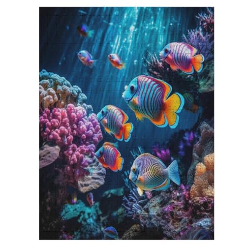 Puzzles Für Erwachsene Bunter Fisch,500-teilige Puzzle Für Erwachsene Und Kinder Ab 12 Jahren, Holzpuzzles Für Die Heimdekoration, 55×41cm Puzzles Für Erwachsene Bunter Fisch,500-teilige Puzzle Für Erwachsene Und Kinder Ab 12 Jahren, Holzpuzzles Für Die Heimdekoration, 55×41cm von LLXXHH