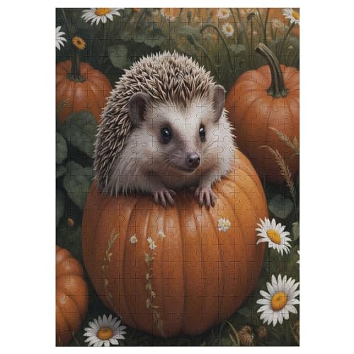 Puzzles Für Erwachsene Igel, 300 Teile, Puzzle Aus Holz Für Erwachsene Und Kinder Ab 12 Jahren, Lernspielzeug 42×30cm von LLXXHH