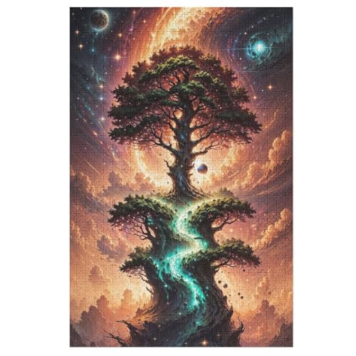 Puzzles Für Erwachsene Kosmischer Lebensbaum,1000-teilige Puzzle Für Kinder Ab 12 Jahren, Holzpuzzles Für Die Heimdekoration, 78×53cm Puzzles Für Erwachsene Kosmischer Lebensbaum,1000-teilige Puzzle Für Kinder Ab 12 Jahren, Holzpuzzles Für Die Heimdekoration, 78×53cm von LLXXHH