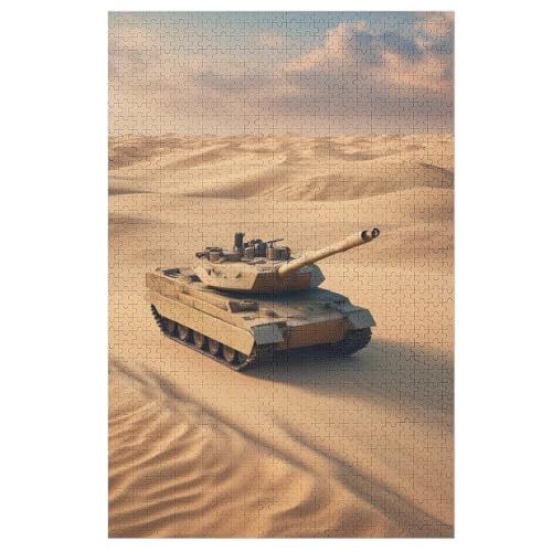 Puzzles Für Erwachsene Panzer, 1000 Teile, Puzzle Aus Holz Für Erwachsene Und Kinder Ab 12 Jahren, Lernspielzeug 78×53cm von LLXXHH