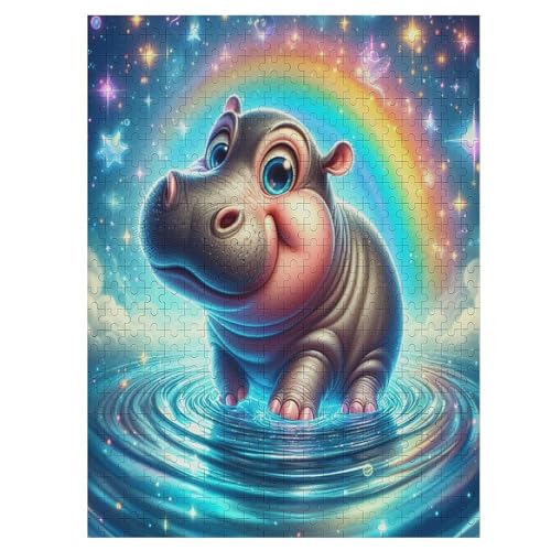 Puzzles Für Erwachsene Tierisches NilHorse, 500 Teile, Puzzle Aus Holz Für Erwachsene Und Kinder Ab 12 Jahren, Lernspielzeug 55×41cm Puzzles Für Erwachsene Tierisches NilHorse, 500 Teile, Puzzle Aus Holz Für Erwachsene Und Kinder Ab 12 Jahren, Lernspielzeug 55×41cm von LLXXHH