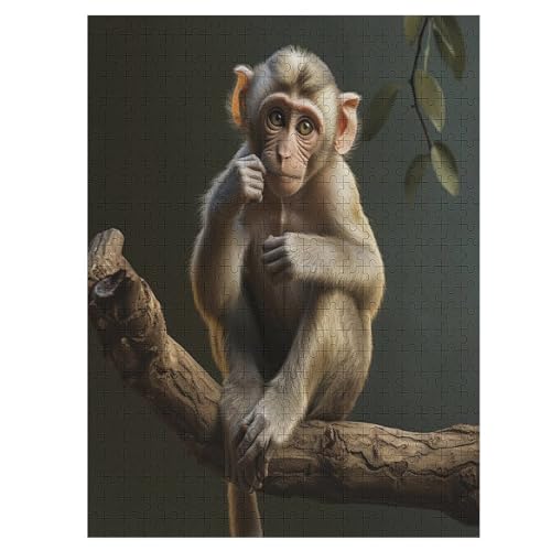 Puzzles Für Erwachsene Und Kinder, AFFE -Puzzle, 500 Teile, Kreative Holzpuzzles,Für Erwaschsene, Geschenke 55×41cm Puzzles Für Erwachsene Und Kinder, AFFE -Puzzle, 500 Teile, Kreative Holzpuzzles,Für Erwaschsene, Geschenke 55×41cm von LLXXHH
