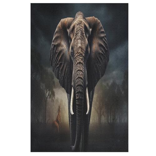 Puzzles Für Erwachsene Und Kinder, Elefant -Puzzle, 1000 Teile, Kreative Holzpuzzles,Für Erwaschsene, Geschenke 78×53cm Puzzles Für Erwachsene Und Kinder, Elefant -Puzzle, 1000 Teile, Kreative Holzpuzzles,Für Erwaschsene, Geschenke 78×53cm von LLXXHH