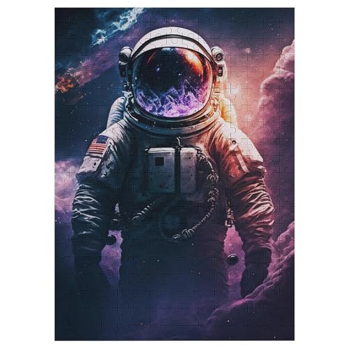 Puzzles Für Erwachsene: Astronaut, 300-teiliges Holzpuzzle Für Erwachsene Und Kinder Ab 12 Jahren. Tolles Geschenk Für Erwachsene 42×30cm von LLXXHH