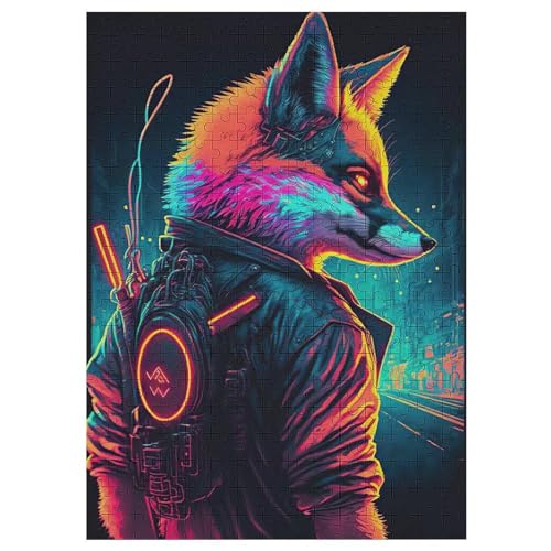 Puzzles Für Erwachsene: Fuchs, 300-teiliges Holzpuzzle Für Erwachsene Und Kinder Ab 12 Jahren. Tolles Geschenk Für Erwachsene 42×30cm von LLXXHH