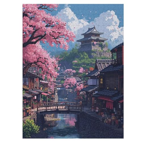 Puzzles Für Erwachsene: Kirschbaumkunst Japan, 500-teiliges Holzpuzzle Für Erwachsene Und Kinder Ab 12 Jahren. Für Erwachsene 55×41cm Puzzles Für Erwachsene: Kirschbaumkunst Japan, 500-teiliges Holzpuzzle Für Erwachsene Und Kinder Ab 12 Jahren. Für Erwachsene 55×41cm von LLXXHH