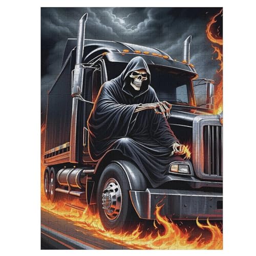 Puzzles Für Erwachsene: LKW, 500-teiliges Holzpuzzle Für Erwachsene Und Kinder Ab 12 Jahren. Tolles Geschenk Für Erwachsene 55×41cm Puzzles Für Erwachsene: LKW, 500-teiliges Holzpuzzle Für Erwachsene Und Kinder Ab 12 Jahren. Tolles Geschenk Für Erwachsene 55×41cm von LLXXHH