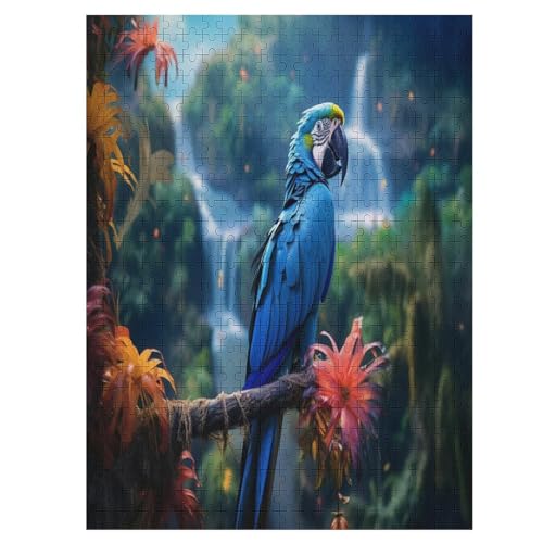 Puzzles Für Erwachsene: Papagei, 500-teiliges Holzpuzzle Für Erwachsene Und Kinder Ab 12 Jahren. Tolles Geschenk Für Erwachsene 55×41cm von LLXXHH