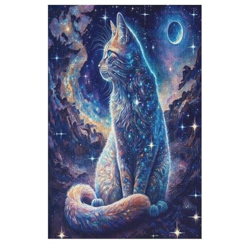 Puzzles Katze, 1000 Teile, Puzzle Aus Holz Für Erwachsene Und Kinder Ab 12 Jahren, Lernspielzeug 78×53cm Puzzles Katze, 1000 Teile, Puzzle Aus Holz Für Erwachsene Und Kinder Ab 12 Jahren, Lernspielzeug 78×53cm von LLXXHH