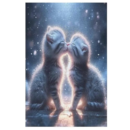 Puzzles Katze, 1000 Teile, Puzzle Aus Holz Für Erwachsene Und Kinder Ab 12 Jahren, Lernspielzeug 78×53cm Puzzles Katze, 1000 Teile, Puzzle Aus Holz Für Erwachsene Und Kinder Ab 12 Jahren, Lernspielzeug 78×53cm von LLXXHH