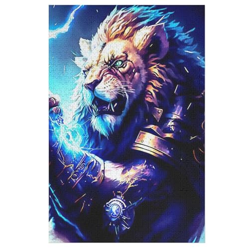 Puzzles Löwe, 1000 Teile, Puzzle Aus Holz Für Erwachsene Und Kinder Ab 12 Jahren, Lernspielzeug 78×53cm Puzzles Löwe, 1000 Teile, Puzzle Aus Holz Für Erwachsene Und Kinder Ab 12 Jahren, Lernspielzeug 78×53cm von LLXXHH