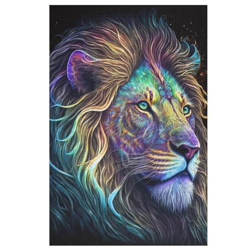 Puzzles Löwe, 1000 Teile, Puzzle Aus Holz Für Erwachsene Und Kinder Ab 12 Jahren, Lernspielzeug 78×53cm Puzzles Löwe, 1000 Teile, Puzzle Aus Holz Für Erwachsene Und Kinder Ab 12 Jahren, Lernspielzeug 78×53cm von LLXXHH