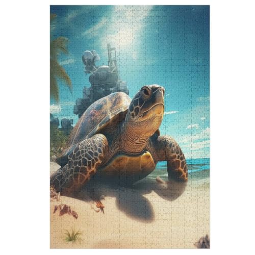 Puzzles Meeresschildkröten, 1000 Teile, Puzzle Aus Holz Für Erwachsene Und Kinder Ab 12 Jahren, Lernspielzeug 78×53cm Puzzles Meeresschildkröten, 1000 Teile, Puzzle Aus Holz Für Erwachsene Und Kinder Ab 12 Jahren, Lernspielzeug 78×53cm von LLXXHH