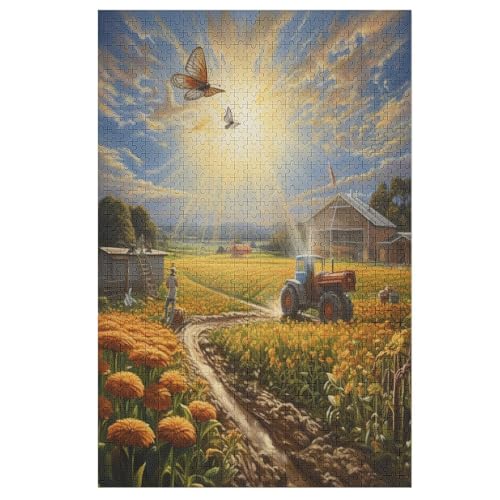 Puzzles Ranches, 1000 Teile, Puzzle Aus Holz Für Erwachsene Und Kinder Ab 12 Jahren, Lernspielzeug 78×53cm Puzzles Ranches, 1000 Teile, Puzzle Aus Holz Für Erwachsene Und Kinder Ab 12 Jahren, Lernspielzeug 78×53cm von LLXXHH