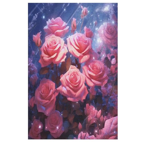 Puzzles Rose, 1000 Teile, Puzzle Aus Holz Für Erwachsene Und Kinder Ab 12 Jahren, Lernspielzeug 78×53cm Puzzles Rose, 1000 Teile, Puzzle Aus Holz Für Erwachsene Und Kinder Ab 12 Jahren, Lernspielzeug 78×53cm von LLXXHH