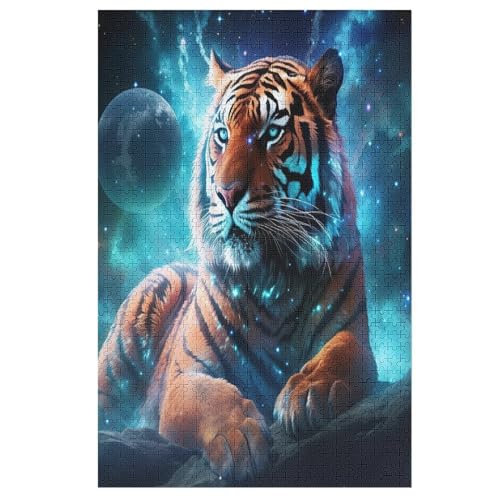 Puzzles Tiger, 1000 Teile, Puzzle Aus Holz Für Erwachsene Und Kinder Ab 12 Jahren, Lernspielzeug 78×53cm Puzzles Tiger, 1000 Teile, Puzzle Aus Holz Für Erwachsene Und Kinder Ab 12 Jahren, Lernspielzeug 78×53cm von LLXXHH