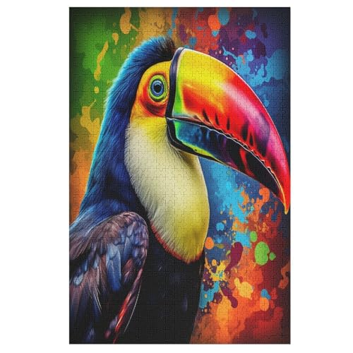 Puzzles Tukane, 1000 Teile, Puzzle Aus Holz Für Erwachsene Und Kinder Ab 12 Jahren, Lernspielzeug 78×53cm Puzzles Tukane, 1000 Teile, Puzzle Aus Holz Für Erwachsene Und Kinder Ab 12 Jahren, Lernspielzeug 78×53cm von LLXXHH