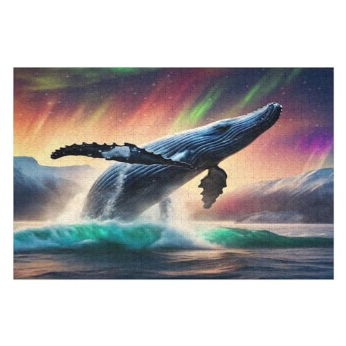 Puzzles Wal, 1000 Teile, Puzzle Aus Holz Für Erwachsene Und Kinder Ab 12 Jahren, Lernspielzeug （75×50cm） von LLXXHH